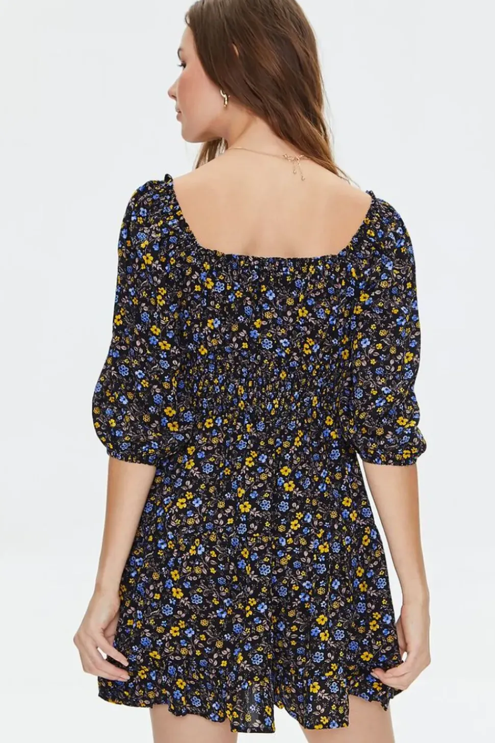 Floral Print Mini Dress