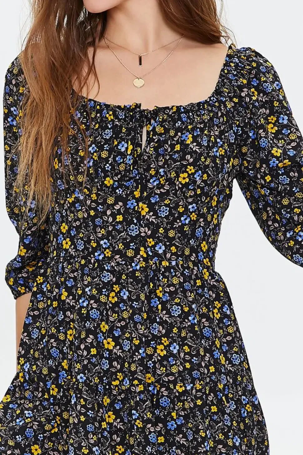 Floral Print Mini Dress