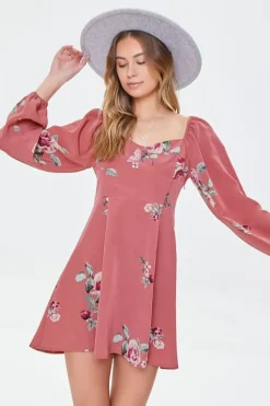 Floral Print Mini Dress
