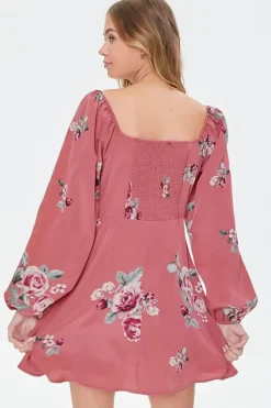 Floral Print Mini Dress