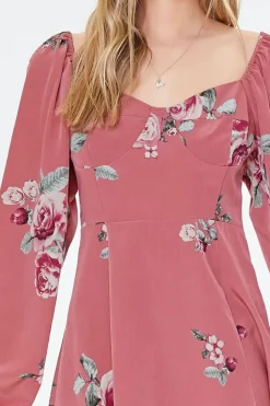 Floral Print Mini Dress
