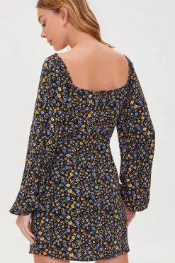 Floral Print Mini Dress