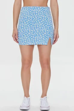 Floral Print Mini Skirt