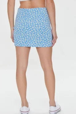 Floral Print Mini Skirt