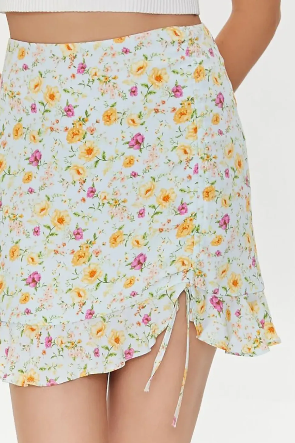 Floral Print Mini Skirt