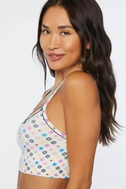 Floral Print Seamless Bralette