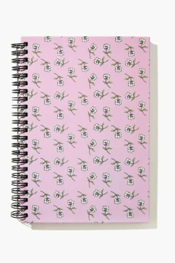 Floral Print Spiral Journal