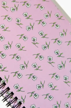 Floral Print Spiral Journal