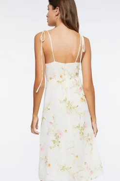 Floral Print Sweetheart Dress