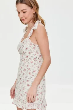 Floral Print Sweetheart Dress