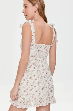 Floral Print Sweetheart Dress