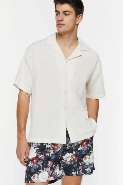 Floral Print Swim Trunks