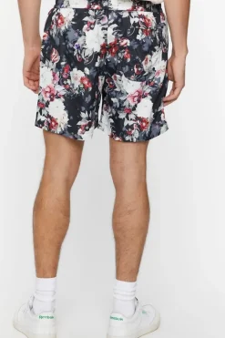 Floral Print Swim Trunks