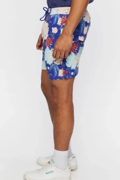 Floral Print Swim Trunks