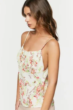 Floral Print Tie-Back Cami