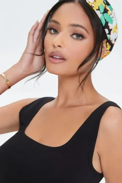 Floral Print Twisted Headwrap