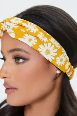 Floral Print Twisted Headwrap