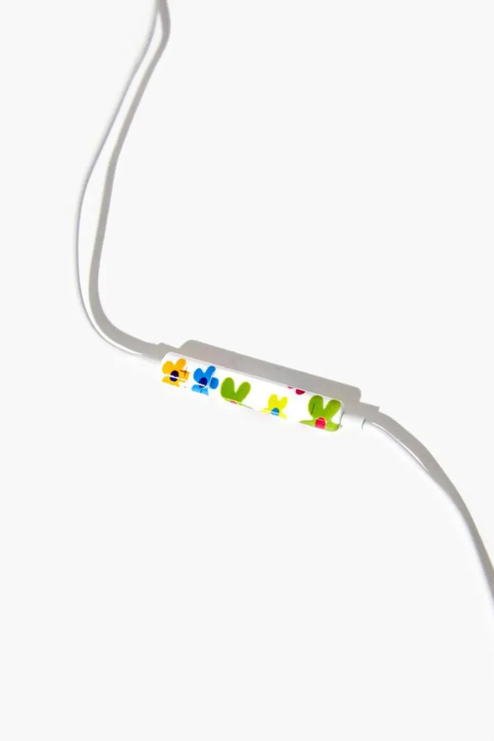 Floral Print Wired Earphones