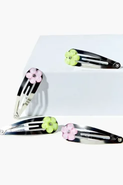 Floral Snap Hair Clip Set