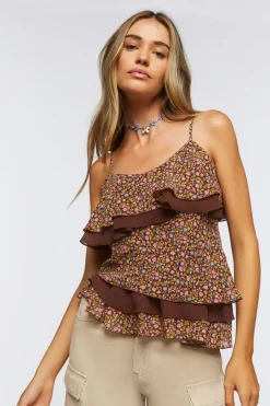 Floral Tiered Flounce Cami