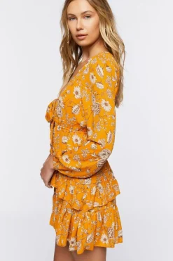 Floral Tiered Mini Dress