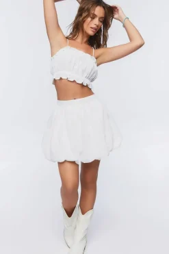 Flounce Ruffle Mini Skirt