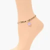 Flower Charm Chain Anklet