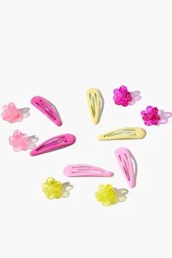 Flower Claw & Snap Hair Clip Set