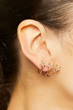 Flower Ear Cuffs