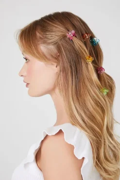 Flower Hair Claw Clip Set