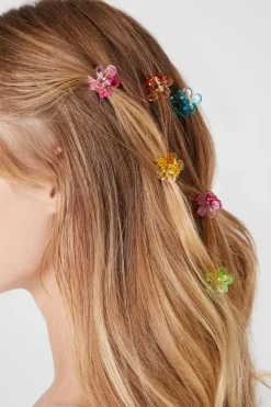 Flower Hair Claw Clip Set