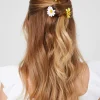 Flower Hair Comb Clip Set