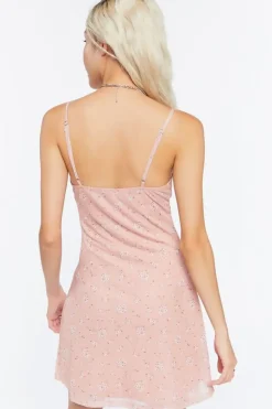 Flower Print Slip Dress