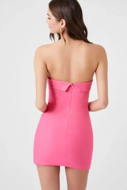 Foldover Tube Mini Dress
