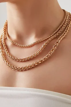 Foxtail Chain Layered Necklace