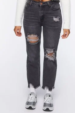 Frayed Boyfriend Jeans