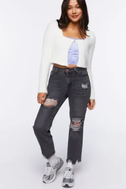 Frayed Boyfriend Jeans