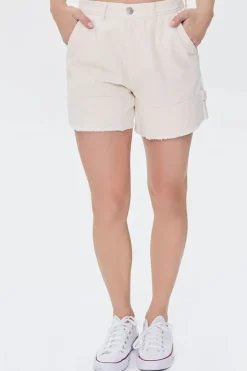Frayed Corduroy Shorts