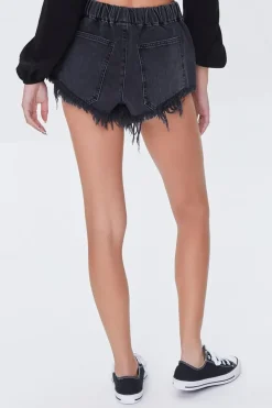 Frayed Denim Shorts