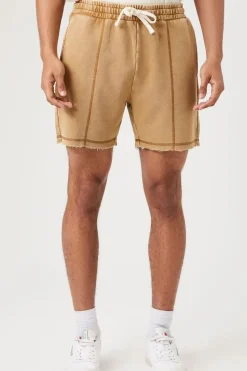 Frayed Drawstring Shorts