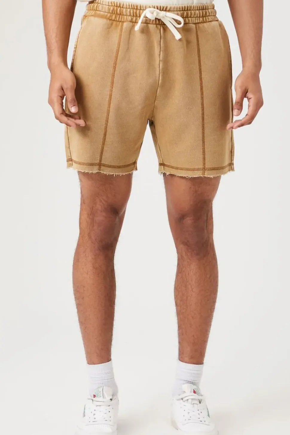 Frayed Drawstring Shorts