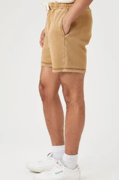 Frayed Drawstring Shorts