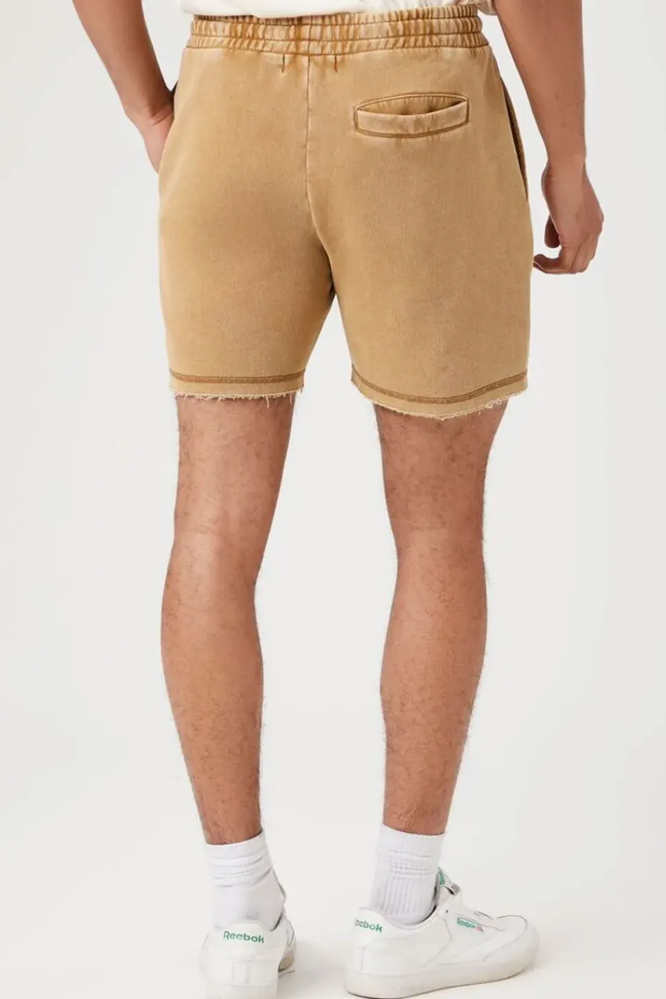 Frayed Drawstring Shorts