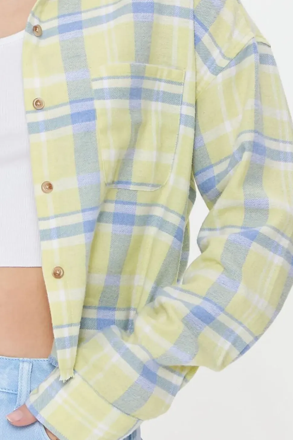 Frayed Plaid Shirt