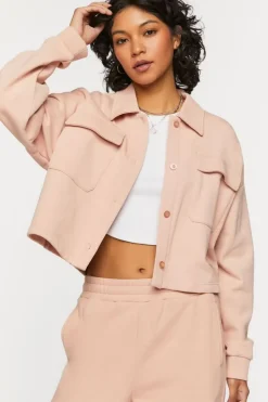 French Terry Cropped Jacket