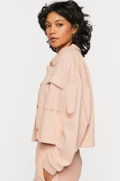 French Terry Cropped Jacket