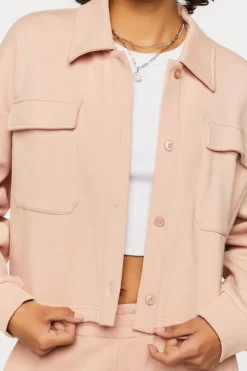 French Terry Cropped Jacket