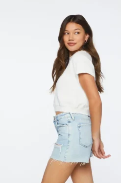 French Terry Cropped Pullover