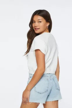 French Terry Cropped Pullover