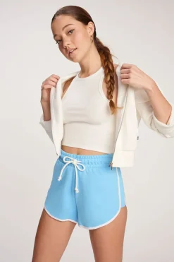French Terry Drawstring Ringer Shorts